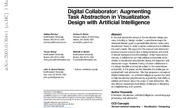 Thumbnail image for publication titled: Digital Collaborator: Augmenting Task Abstraction in Visualization Design with Artificial Intelligence
